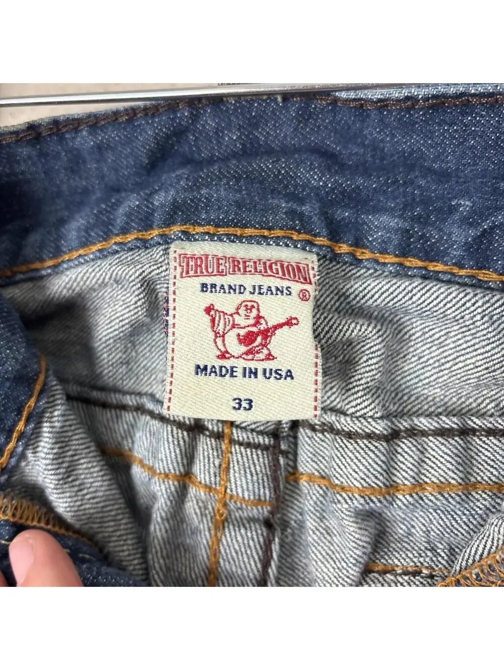 True Religion Unisex Billy Big T Bootcut Flare Jeans 34x30 Made In USA Flaps